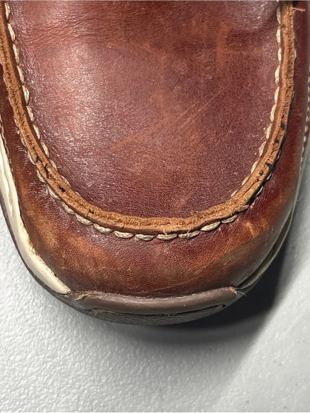 Dunham Captain Men's Size 10.5 Boat Shoes Brown Leather Non-slip Comfort